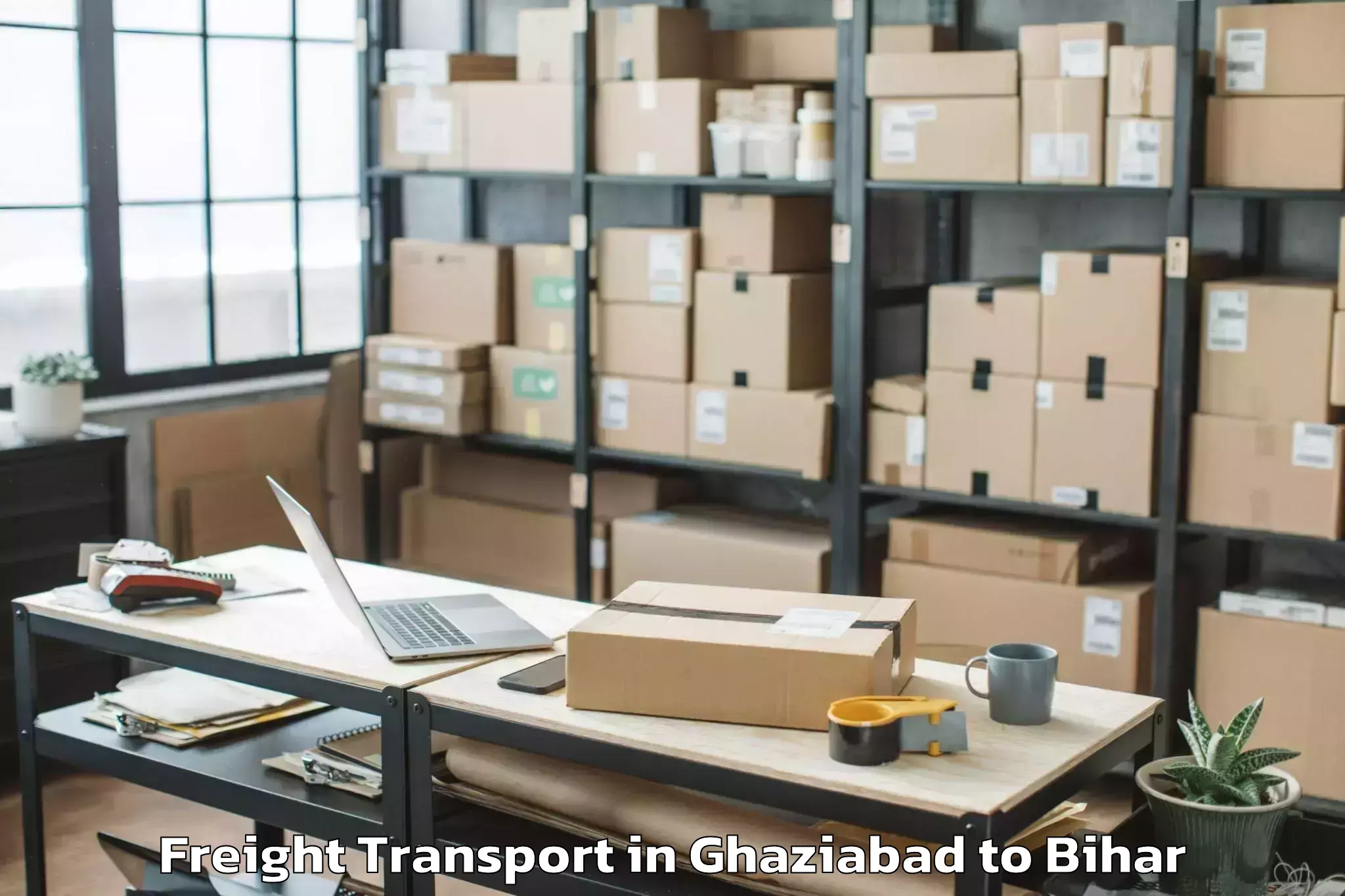 Efficient Ghaziabad to Triveniganj Freight Transport